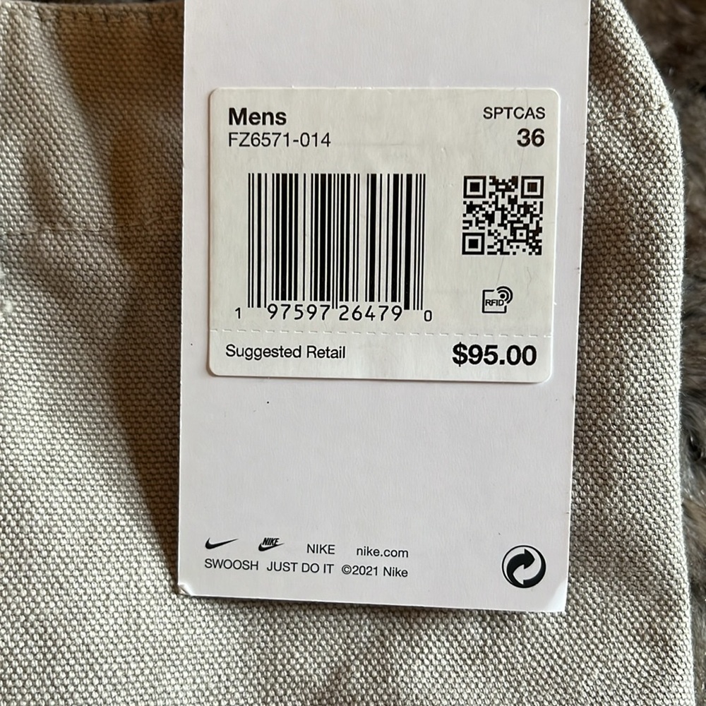 Nike Life P44 Cargo Utility Canvas Shorts FZ6571 dye Mens 36 NWT $95 - Picture 8 of 12